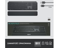 LOGITECH Klawiatura MX Keys Plus z podpórką na nadgarstki 920-009416 - 597345 - zdjęcie 14